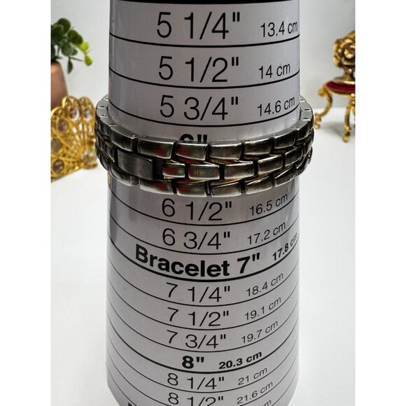 Anne Klein Ladies Two Tone 100 Ft Water Resistant Rhinestones Working 6.1/4" - Picture 7 of 7